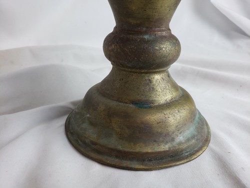 Great antique middle eastern bronze taza ca. late 19th C. 8" wide - Picture 4 of 11