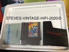 Mega Man 4 NES CARTRIDGE + MANUAL UK PAL ULTRA RARE (NES-4V-UKV) NEAR MINT L@@K!