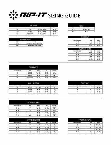 RIP-IT Girl's Classic Softball Slider (Small - X-Large) - Picture 11 of 15