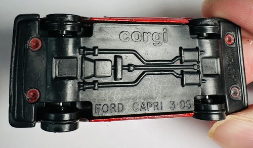 Corgi Ford Capri 3.0S Diecast Models Cars Red Collectibles 1:64 Classic 1970s - Picture 6 of 6
