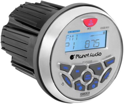 Planet Audio PGR35B Marine Boat Stereo Gauge Receiver   Bluetooth,Radio Receiver