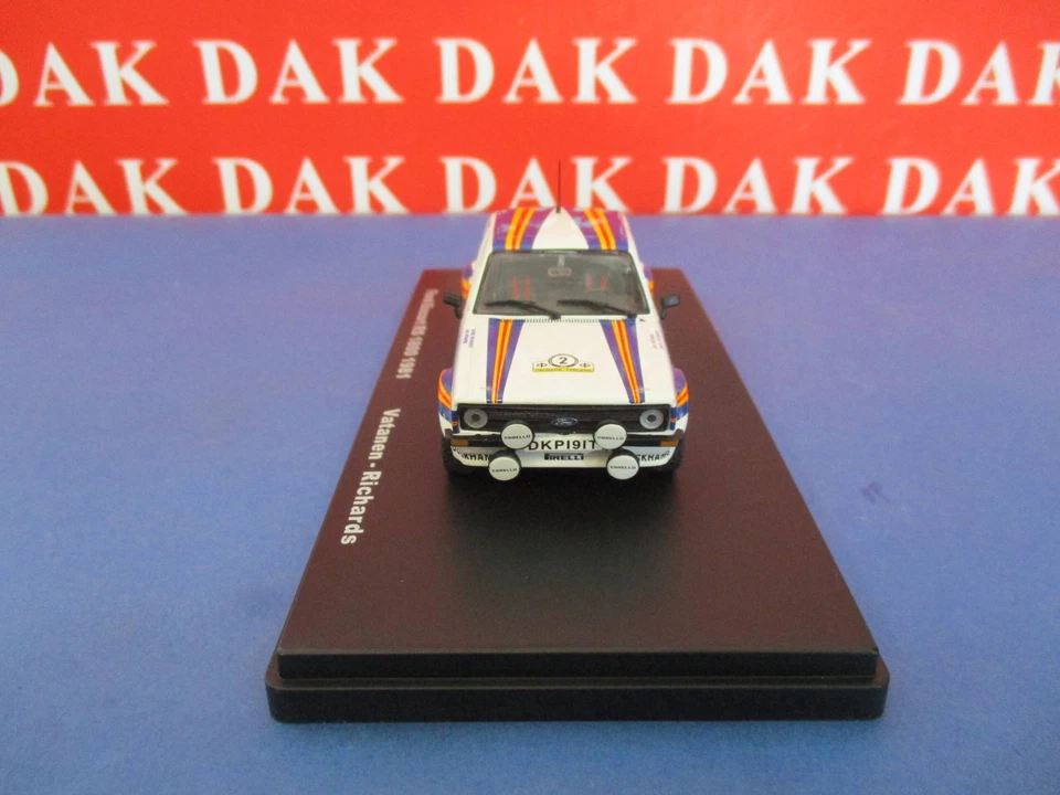 Die cast 1/43 Modellino Auto Ford Escort RS 1800 Rally 1000 Laghi 1981 Vatanen - Immagine 3 di 4