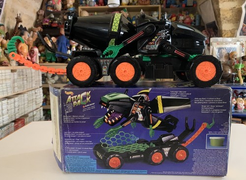 VINTAGE HOT WHEELS ATTACK PACK SLIME INATOR VEICOLO MATTEL 1992 BOXED - Picture 5 of 10