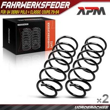 2x Federn Fahrwerksfeder Vorne für VW Polo 86 86C 80 Classic Coupe Derby 79-94