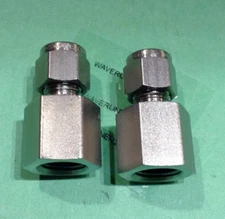 Swagelok 1/4” Tube x 1/4” Female NPT SS-400-7-4 Stainless New. Lot Of 2 New