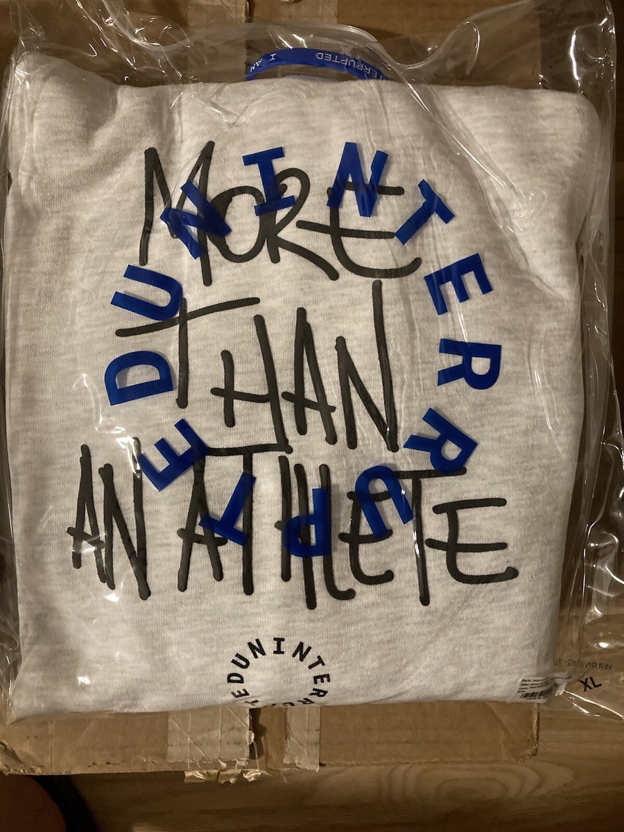 Uninterrupted More Than An Athlete Hoodie Xl New | eBay