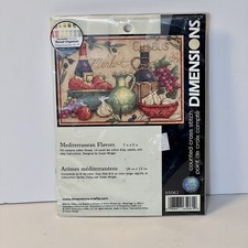 Dimensions Mini Counted Cross Stitch Kit 7"X5"- Mediterranean Flavors