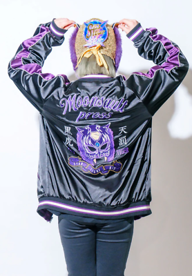 STARLIGHT KID スカジャン 黒/紫　Mサイズ STARLIGHT KID Moonsault Press Sukajan Jacket NEW UNOPENED Stardom