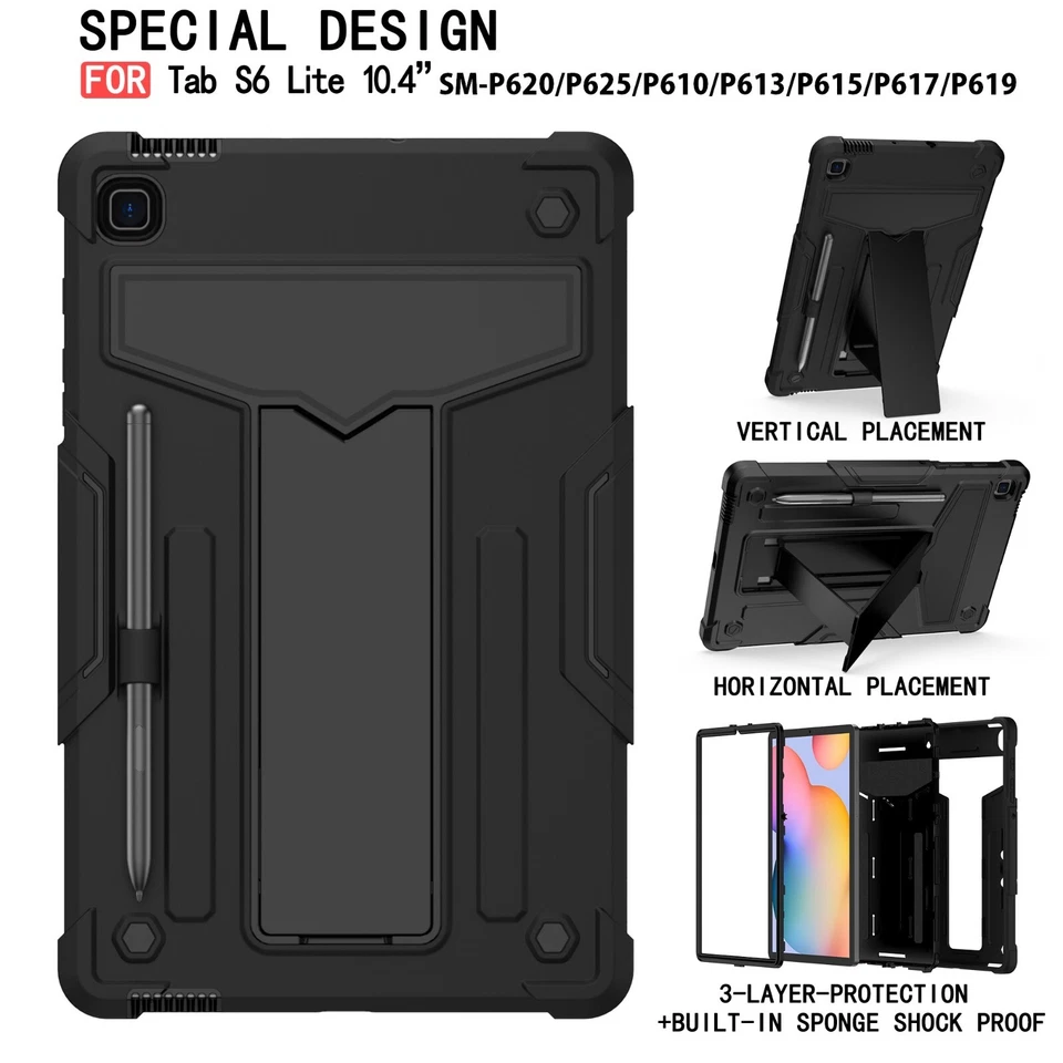 Funda con soporte para Samsung Galaxy Tab S6 Lite 10.4 SM-P620/P625/P610/P613/P615 Foto 4 de 4