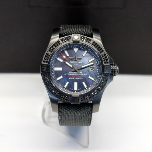 💥Breitling AVENGER II SEAWOLF Boutique Watch M17331AT DIAMOND BEZEL 45mm Box 💥