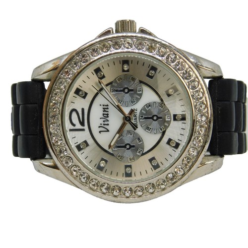 Vivani Ladies Leaf Watch As Is Hinged Silver Gold Quartz Stainless Steel Retro s-l1200.jpg main image 4