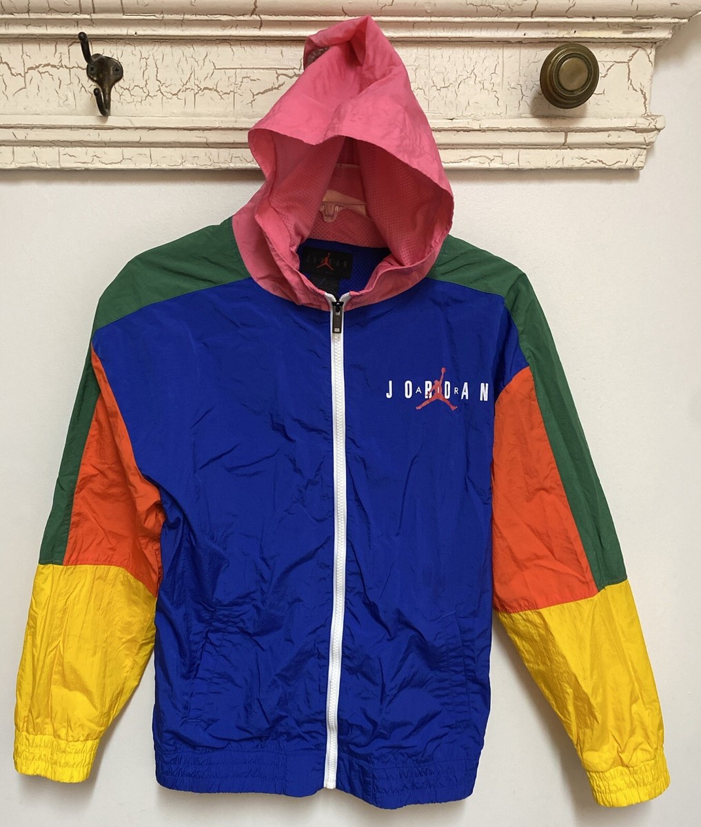 Nike Air Jordan Jumpman Classic Jacket Color Block Hooded Youth