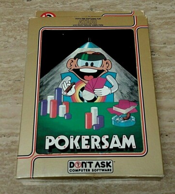 Rare and Authentic 1983 Pokersam - Tested - Atari 400 /800 - CIB
