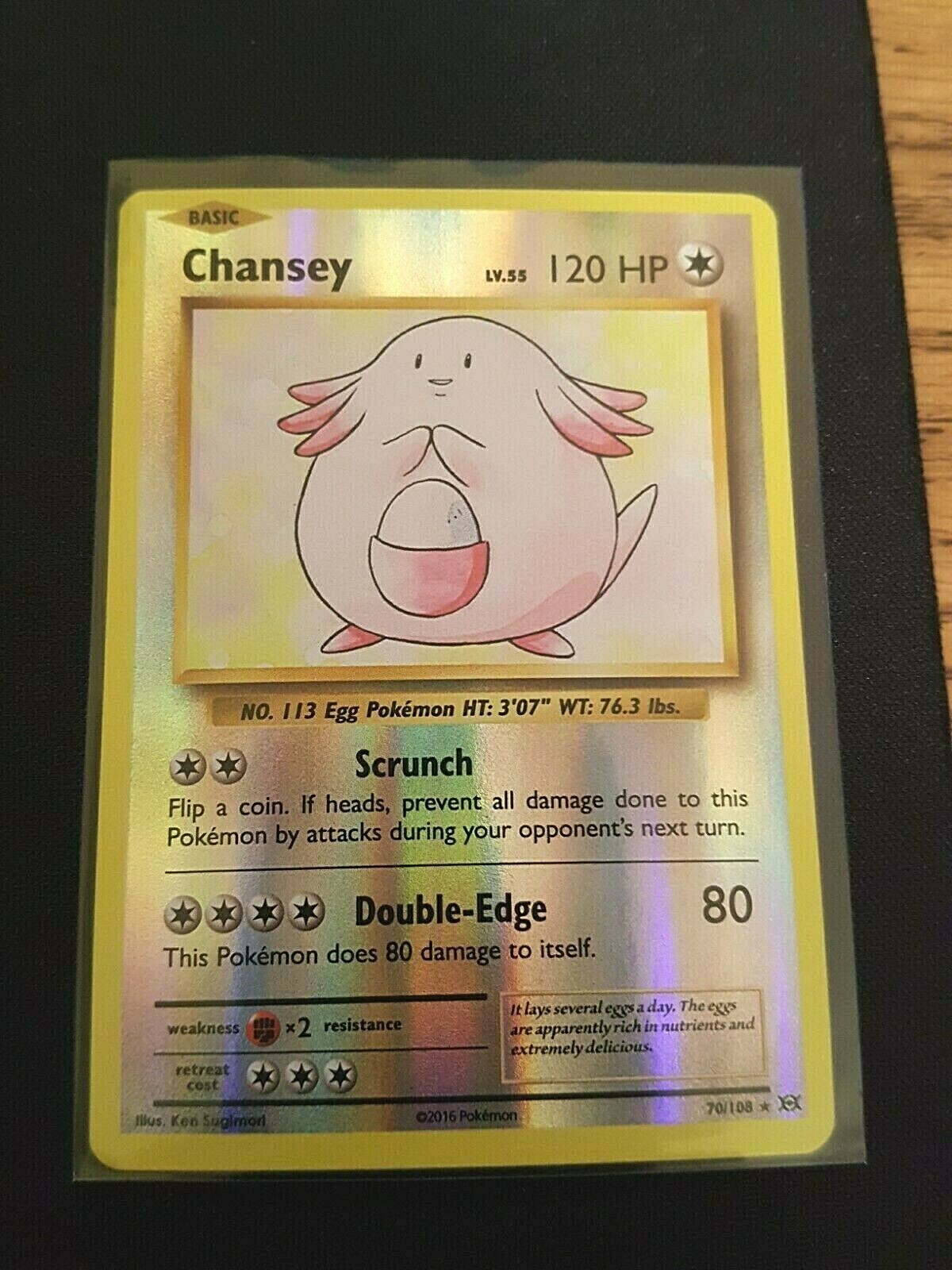 Chansey 70/108 Reverse Holo Rare - XY Evolutions Mint Pokemon