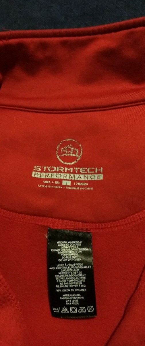 STORMTECH PERFORMANCE Men 1/2 ZIP Sweater Sz L AMSTEL LIGHT Nylon