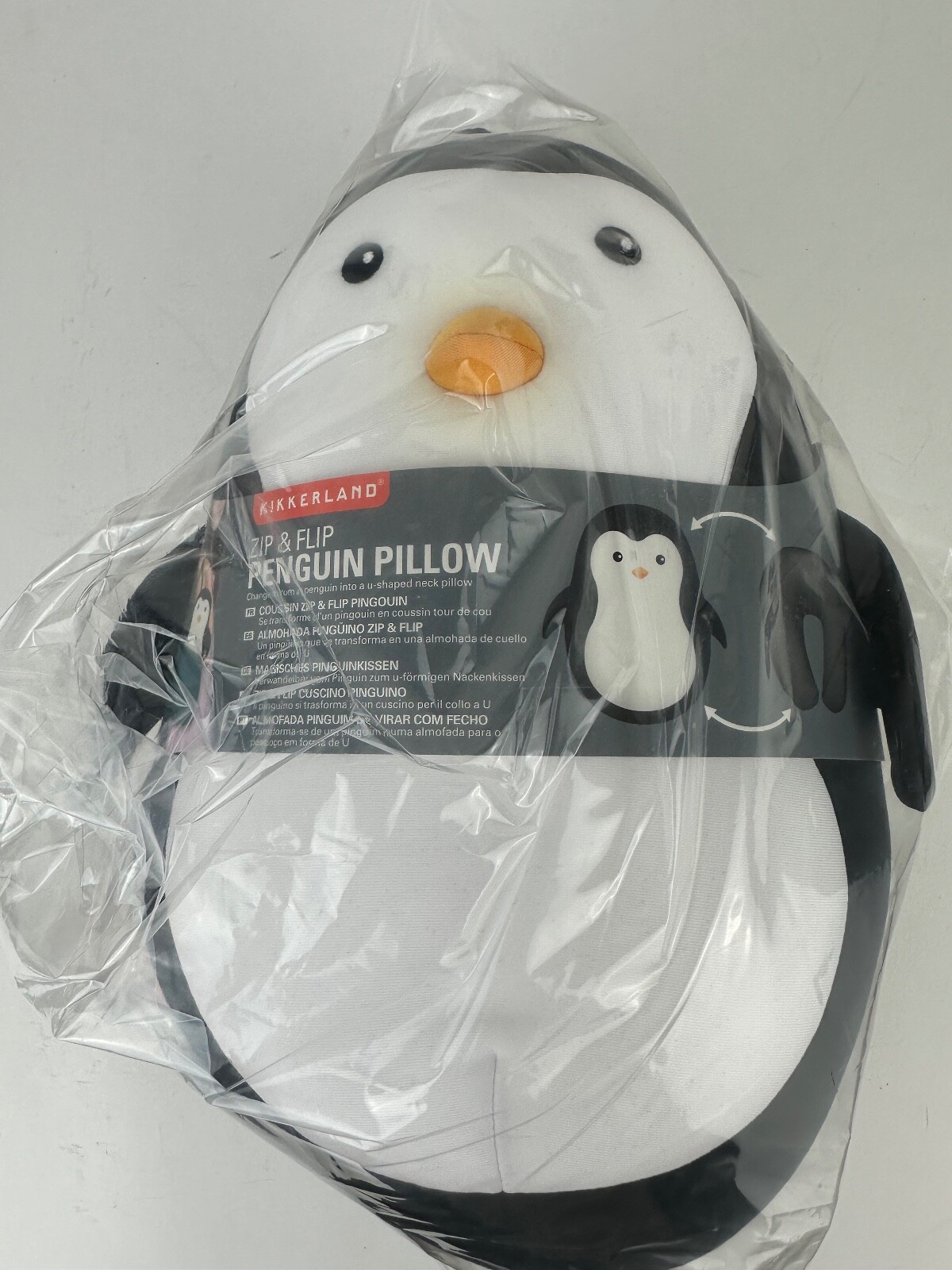 Kikkerland Zip and Flip Penguin Travel Pillow eBay