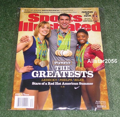 2016 LEDECY~PHELPS~BILES~SPORTS ILLUSTRATED~THE GREATEST~RIO OLYMPICS~USAIN BOLT