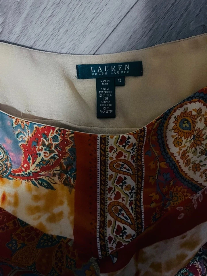 Polo Ralph Lauren Women's A-Line MaxiSkirt with Elastic Waistband Floral - Image 2 of 2