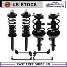 8pc Front Rear Struts W Coil Spring Sway Bars For 2013 - 2017 Honda Accord 2.4l 8pc Front Rear Struts W Coil Spring Sway Bars For 2013 - 2017 Honda Accord 2.4l