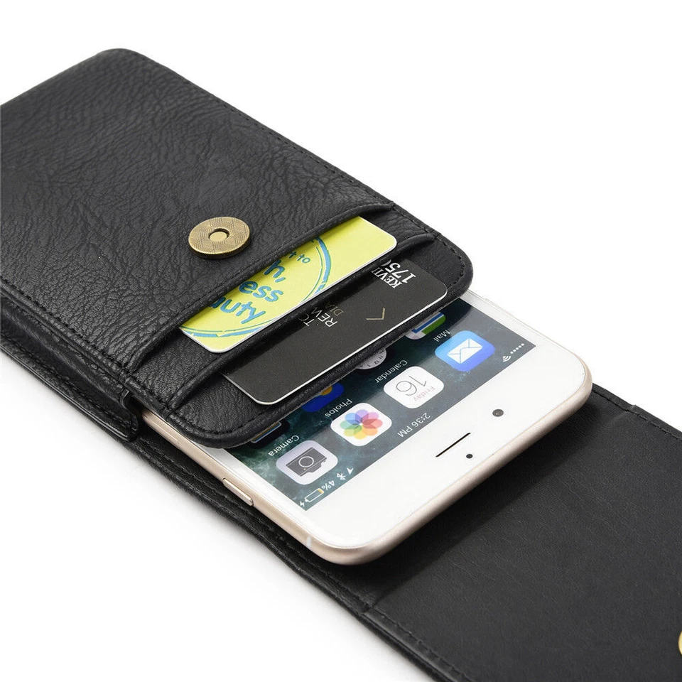 Funda de cuero vertical con ranuras para tarjetas Foto 4 de 4