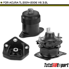 3x Automatic trans Engine Motor & Transmission Mount for Acura TL 04-06 V6 3.2L