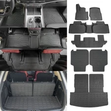 Floor Mats Cargo Mats with Backrest Mat Cargo Liners For 2020-2025 Ford Explorer