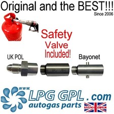 Refill autogas propane bottle refill kit adapter with valve Euro KIT camper