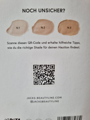 JACKS Beauty Line Glow Foundation Nr. 1 * sehr helle Haut