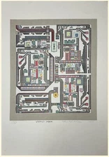Eduardo Paolozzi, Viernes-Sabado, color screenprint, 1979, autographed and numbered