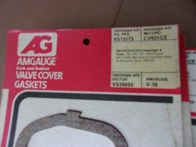 AMGAUGE    P/N  V16    Engine Valve Cover Gasket 