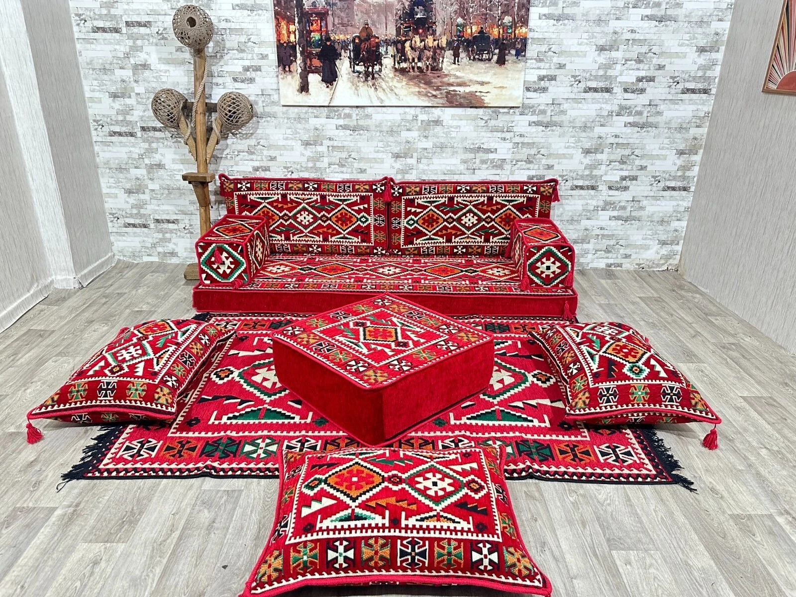 Arabic sofa bed, Oriental seating area, Oriental sofa, Sark Kösesi
Opens in a new window or tab
