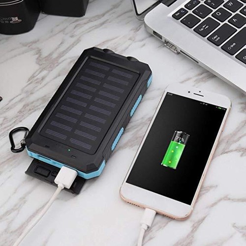 30000mAh Solar Power Bank Charger Ladegerät Externer Batterie+LED 2 USB Akku DE - Bild 11 von 20