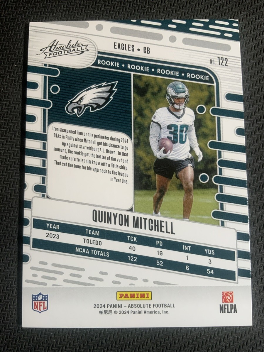 2024 Panini Absolute #122 Quinyon Mitchell RC Spectrum Parallel