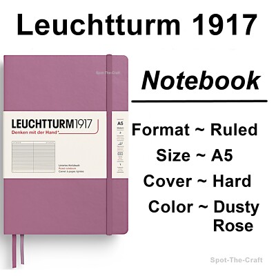Leuchtturm1917 Ruled Journal Notebook Medium A5 Dusty Rose 372186