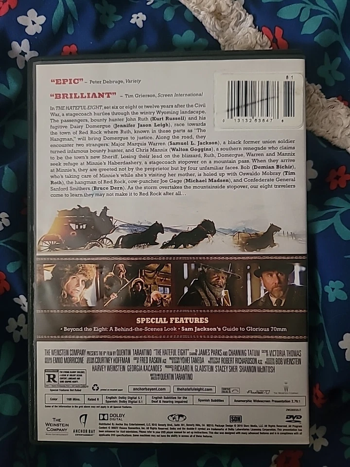 The Hateful Eight (DVD) - Image 2 of 4