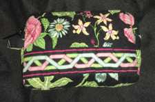 Vera Bradley Botanica Small Makeup Bag Floral Green Pink Blue Yellow Botanical