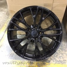 New C7 Z06 Style Gloss Black Wheels Rims 1819 Set Fits 2005-2013 C6 Corvette