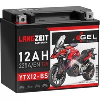 Langzeit YTX12-BS Motorradbatterie Gel 12V 12Ah Batterie CTX12-BS 51012 GTX12-BS