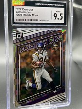 2022 Panini Donruss - Dominators Randy Moss #D39 CGC Mint + 9.5!!