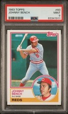 1983 Topps #60 JOHNNY BENCH - PSA 9 MINT