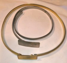 2 Vintage Snake Chain Belts 1 Silver 1 Gold Fits 24 - 28"