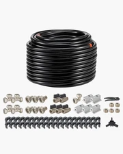 Uimoso Air Compressor Line Kit 3/4'' x 200FT HDPE/Aluminum Air Piping System