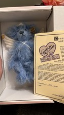 Annette Funicello Mohair Angel Bear Blue Belle COA Ltd Edition 7  New In Box