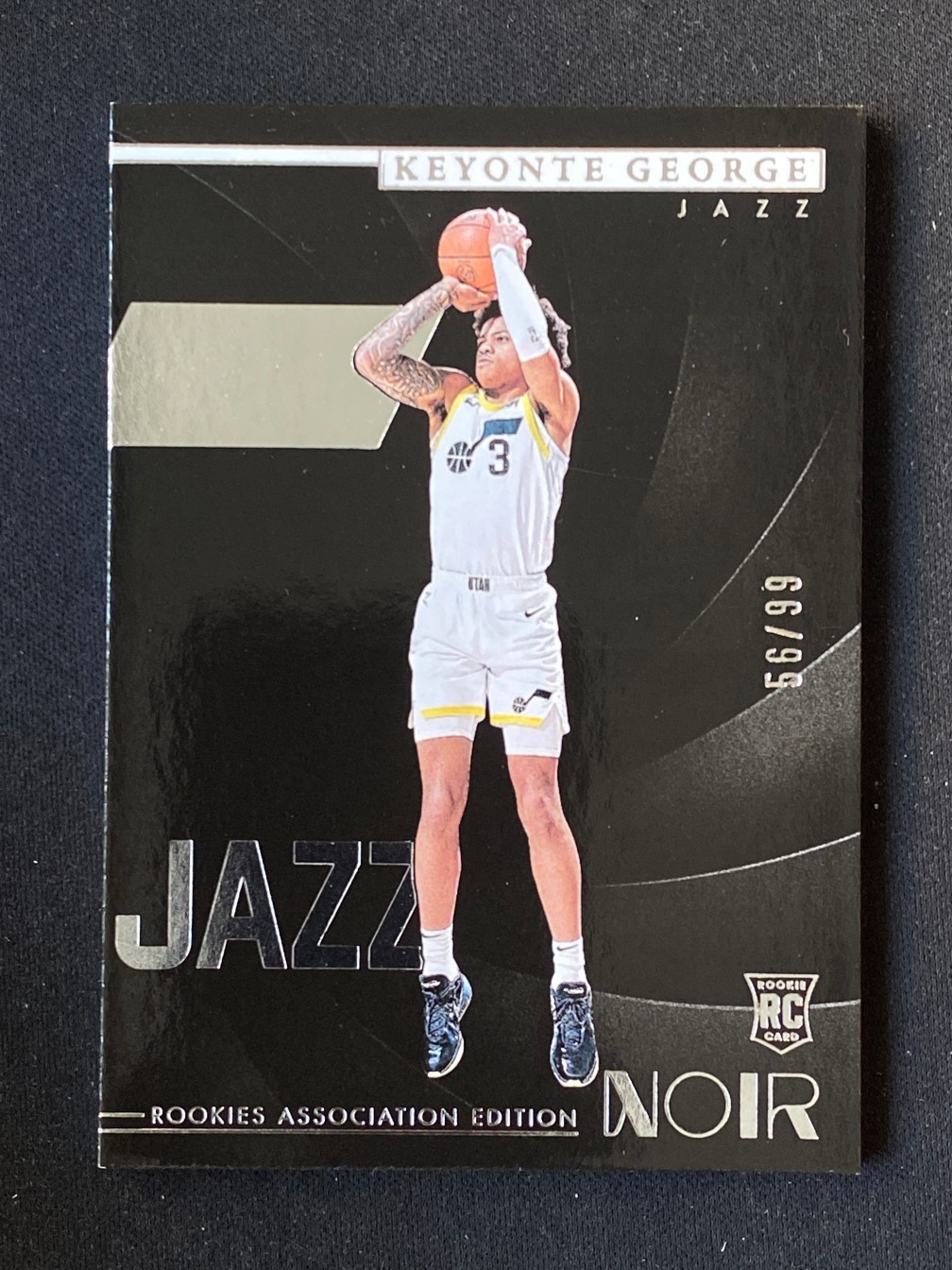 Keyonte George 2023-24 Panini Noir Rookies Association Edition 56/99 RC #155