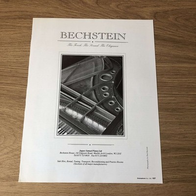 GRAM30 MAGAZINE ADVERT 11X8 BECHSTEIN AT JACQUES SAMUEL PIANOS LTD