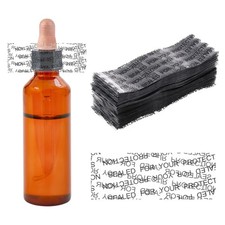 Shrink Bands 2.9 x 1.2 Inch, Clear 300 Pcs Perforated Shrink Wrap for Bottles