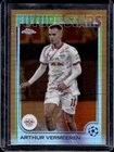 2024-25 Topps Chrome UEFA Arthur Vermeeren Orange Prism Refractor #19/25 Leipzig
