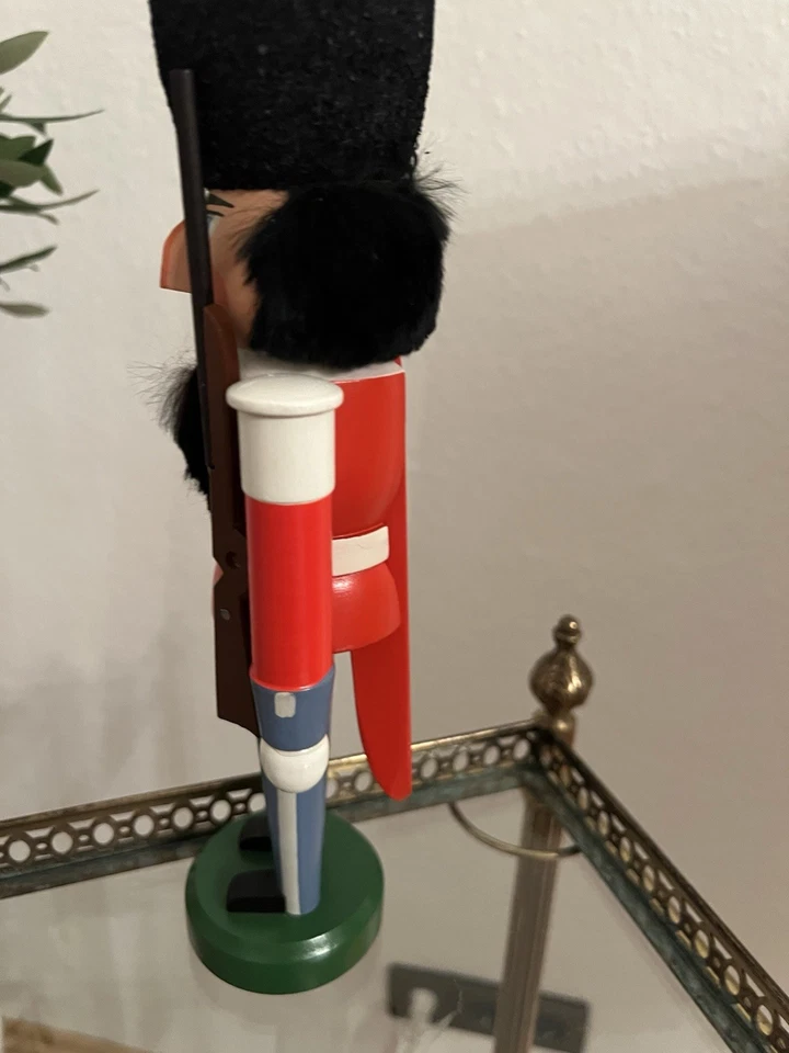 DDR Nussknacker „Däne“ klein/Expertic PGH Seiffener Volkskunst |30cm - Bild 3 von 4