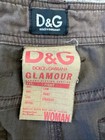 Vtg Y2K D&G Dolce & Gabbana Low Rise Brown Pedal Pushers Button Hem Fits XS⁠/S — photo 6