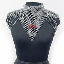 Aluminum Chainmail Collar 10mm Butted Ring Women's Fantasy Partywear Costume